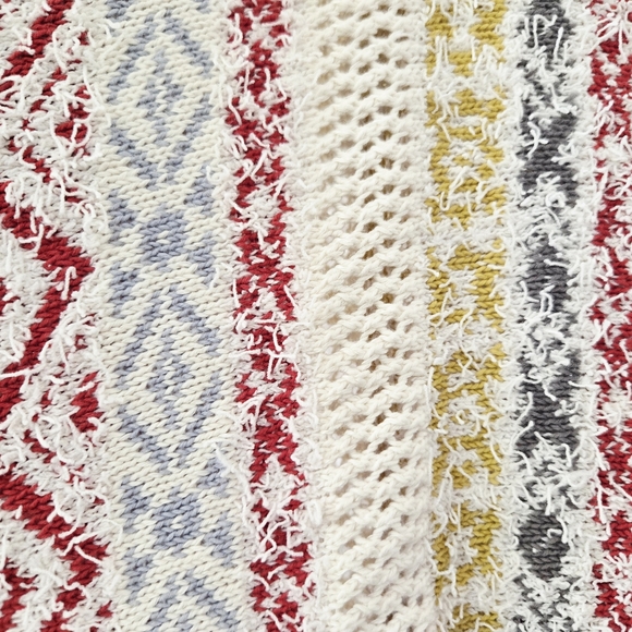 CAbi Siesta Multicolor Fringe Boho Western Poncho Open Front Cardigan Med/Large - Picture 8 of 12